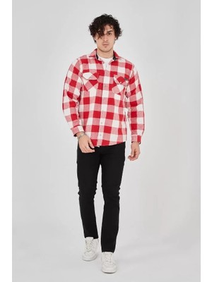 Lune Store Erkek Oduncu Gömlek - Pembe