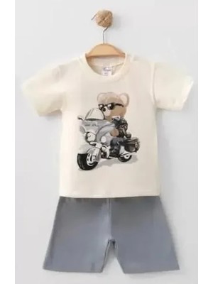 Colezium 1/3 Yaş Motorcu Ayı Baskılı Çuk Takımı