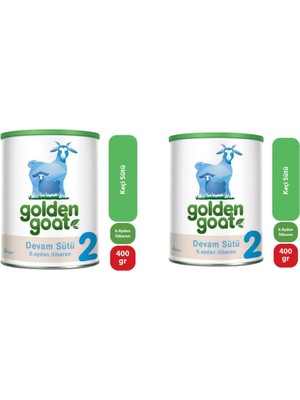 Golden Goat 2 Keçi Sütü Bazlı Kaşık Maması 400 Gr *2 Kutu 6-12 Ay Arası Bebekler İçin Sütlü İçerik