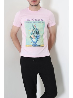 Modi Baskılı Unisex Tişört Pembe - 71921.2192.
