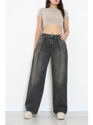 Modi Vintage Bol Paça Kot Pantolon Füme - 75133.2049.