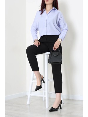 Modi Oversize Poplin Gömlek Açıklila - 44091.2118.