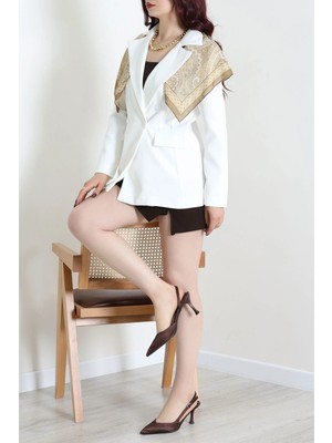 Modi Astarlı Blazer Ceket Beyaz - 4204.1247.