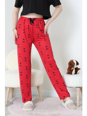 Modi Milan Pijama Altı Siyahkırmızı - 52256.1929.