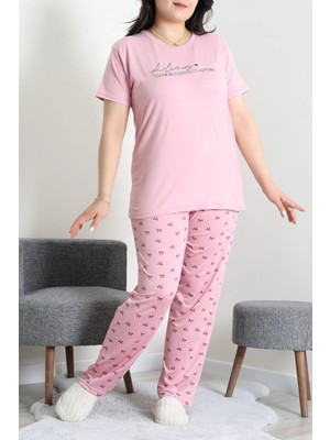 Modi Büyük Beden Milan Pijama Takımı Tozpembe - 53611.1048.