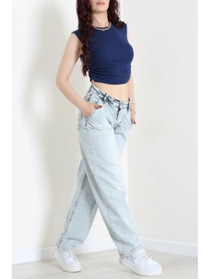 Modi Yan Cep Baggy Kot Pantolon Buzmavi - 32876.2059.