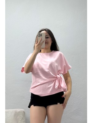 Modi Yarasa Kol Modal Bluz Pembe - 71941.2023.
