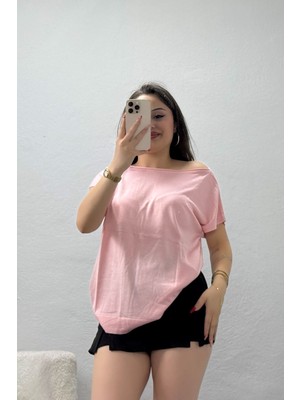 Modi Soft Akrilik Triko Bluz Pembe - 75169.2209.