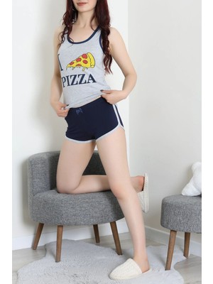 Modi Şortlu Pijama Takımı Grisarı - 52357.2161.