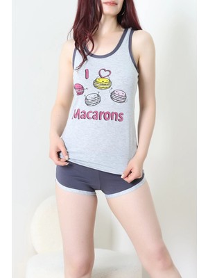 Modi Şortlu Pijama Takımı Grifuşyasarı - 53504.2161.