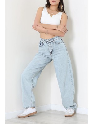 Modi Baggy Kot Pantolon Buzmavi - 31536.2088.