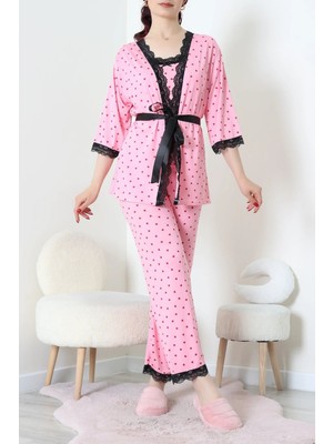 Modi 3 Lü Set Pijama Takımı Pembe - 623.1287.