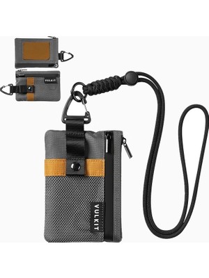 Vulkit Rfıd Korumalı Fermuarlı Minimalist Unisex Cüzdan