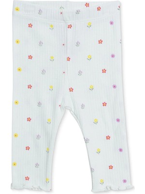 Hellobaby Kız Bebek Tayt Çiçek Baskılı Desenli