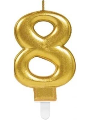 Colezium 8 Rakam Mum Gold Renk
