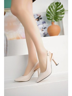Nesil Shoes Tam 175 Ten Topuklu Kadın Sandalet