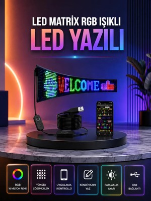 Teknodayım Şık ve Fonksiyonel Rgb LED Panel Canlı Renk Yansımalı Işık Sistemi