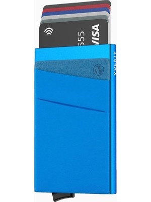 Vulkit Rfıd Korumalı Mini Unisex Kartlık Cüzdan Para Bölmeli