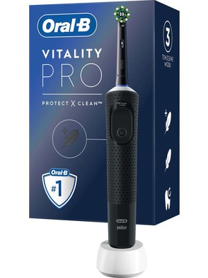Oral-B D103 Vitality Pro Cross Action Şarjlı Diş Fırçası - Siyah