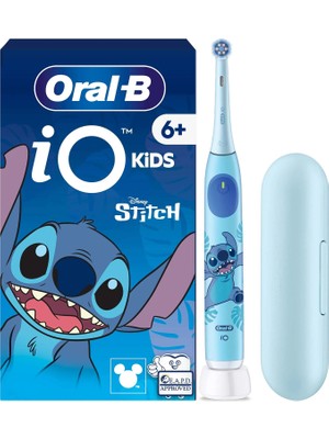 Oral-B Io Çocuk 6+ Stitch Mavi Ekstra Yumuşak Şarjlı Diş Fırçası  Zamanlayıcı ile Nazik Temizlik