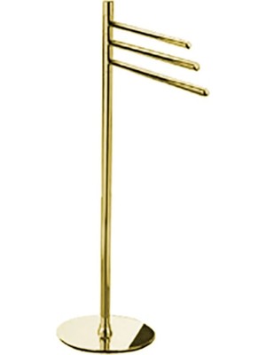 Windisch Ayaklı Havluluk, Ø27XH.94 cm - Altın