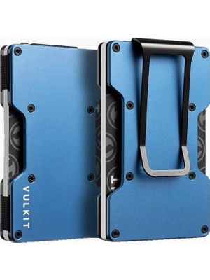 Vulkit Rfıd Korumalı Metal Erkek Kartlık Cüzdan Para Klipsli