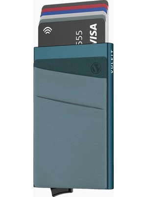Vulkit Rfıd Korumalı Alüminyum Erkek Kartlık Cüzdan