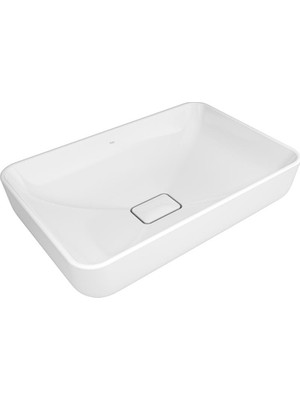 Turkuaz Kale Zero 2.0 60x40 Cm Beyaz Dikdörtgen Çanak Lavabo