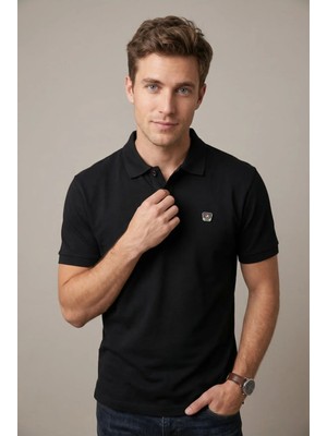 Tommy Crosse Erkek Regular %100 Pamuklu Yumuşak Nefes Alan Kumaş Polo Yaka Tshirt