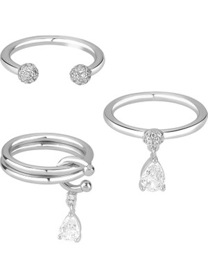 Merano Design Vine Rhodium Yüzük