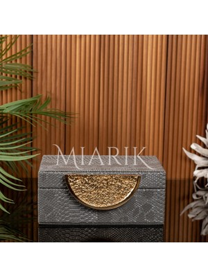 Miarik Design Tekli Deri Kutu Aksesuarli 8X16 10X20 cm