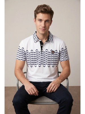 Tommy Crosse Erkek Regular %100 Pamuklu Polo Yaka Tshirt