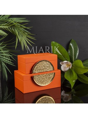 Miarik Design 2 Li Deri Kutu Aksesuarli 8X16 10X20 cm