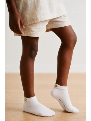 Bony Socks Çocuk Smile Step Çorap Beyaz