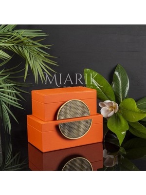 Miarik Design 2 Li Deri Kutu Aksesuarli 8X16 10X20 cm