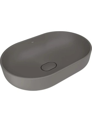 Kale Zero 2.0 60X40 cm Mat Antrasit-Gri Oval Çanak Lavabo