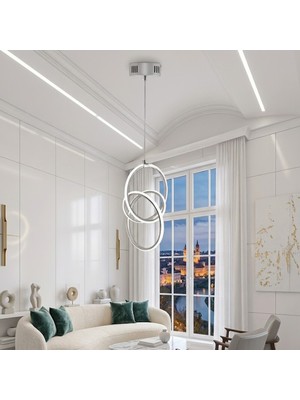 TT051-KR  Tt Aydınlatma Tek Taraflı Düğüm Krom Kaplama LED Avize