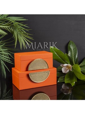 Miarik Design 2 Li Deri Kutu Aksesuarli 8X16 10X20 cm