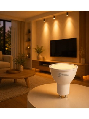 Orbus Gu10 Çanak 5Watt Led Spot Ampul - 3000K Sarı Işık