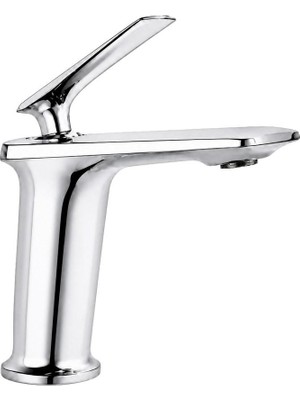 Dellora Forma Kısa Lavabo Bataryası Parlak Krom