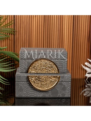 Miarik Design 2 Li Deri Kutu Aksesuarli 8X16 10X20 cm