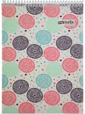 Mikasso Mynote Campus Blok Not Defter 26X18,5 cm 60 Yaprak Çizgili UC5520-Ç Küp Not Kağıdı
