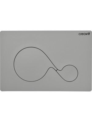Creavit Sense Mat Cool Grey Boyalı Kumanda Paneli