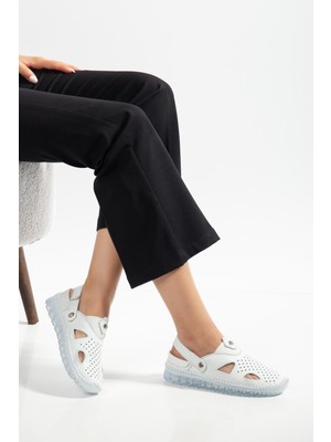 Suins Shoes Suins Sadia Model Hakiki Deri Yumuşak Kadın Günlük Sandalet