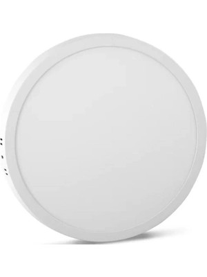 18W LED Panel Yuvarlak Sıva Üst Beyaz 6500K Noas