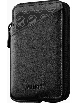 Vulkit Rfıd Korumalı Fermuarlı Deri Unisex Kartlık Cüzdan