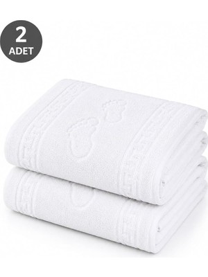 Yıldırım Store Li Ayak Izli BANYO%100 Pamuklu Ayak Havlusu 50X70 cm