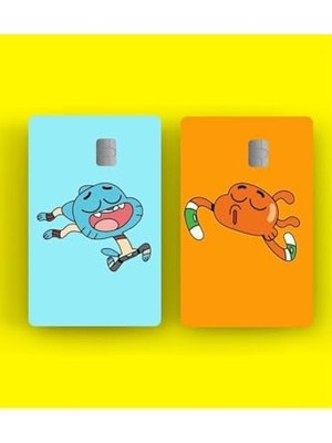 Die Grup 2'li Gumball Kredi Kartı Sticker Kaplama