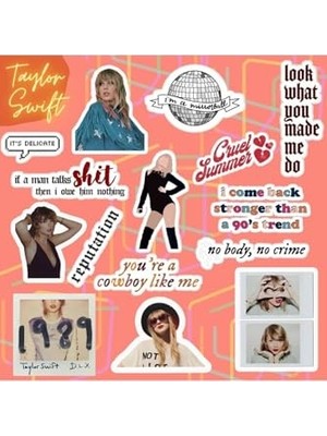 Die Grup Taylor Swift Sticker Seti | Laptop Notebook Telefon Etiket