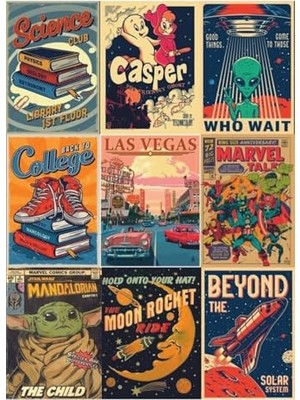 Die Grup Eski Çizgi Filmler Casper Vs. Temalı Laptop Tablet Telefon Sticker Seti